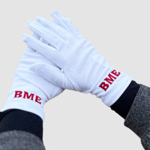 White gloves for graduation ceremony